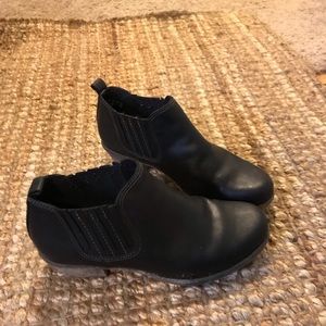 Clark’s little black booties